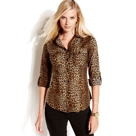 Women's Animal Print MICHAEL Michael Kors Shirts & Tops